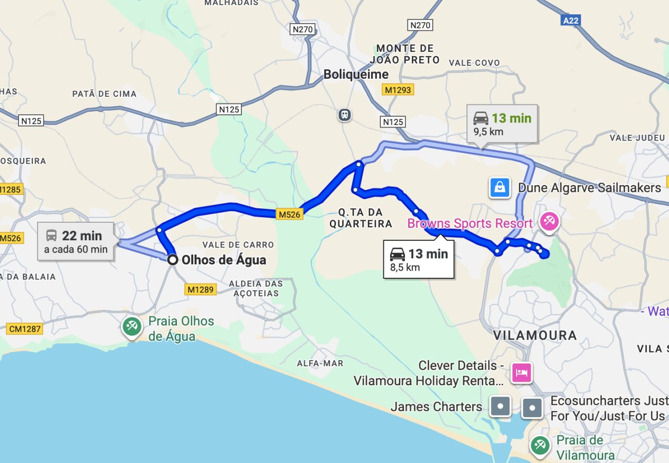 Apartamento em Olhos de Água - Varandas do Mar